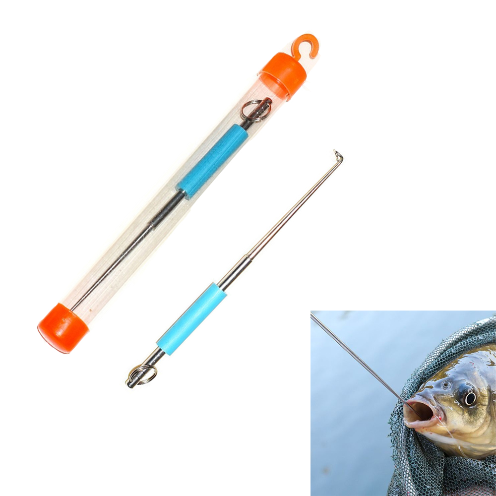 Fishing Hook Sharpener - 1ชิ้นตะขอตกปลาสแตนเลสปลอดภัยอุปกรณ์ถอดตะขอตกปลาอุปกรณ์แยกชิ้นอย่างรวดเร็วเครื่องมือตกปลา
