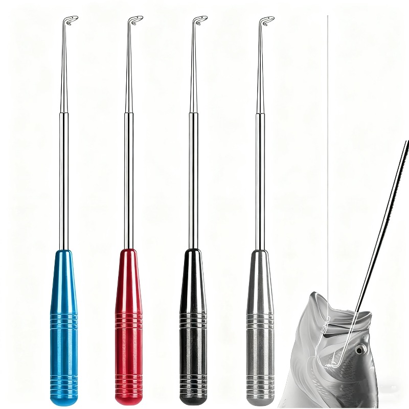 Fishing Hook Sharpener - เครื่องมือถอดตะขอเบ็ดตกปลาสแตนเลสแบบพกพา ใช้งานง่าย ถอดออกได้รวดเร็ว สำหรับอุปกรณ์ตกปลา