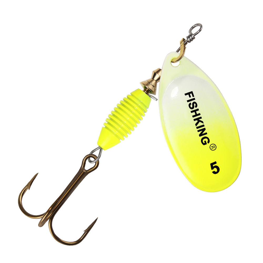 Fishing Hook Treble - เหยื่อตกปลาโลหะ4G 4.8G 7G 10G 14G Spinnerเหยื่อคุณภาพสูงเหยื่อSpinners