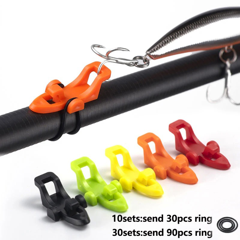 Fishing Hook Jig - ที่เก็บเบ็ดตกปลา 1-10 ชิ้น ที่เก็บเหยื่อตกปลา อุปกรณ์เสริมสำหรับเหยื่อตกปลา ที่เก็บเบ็ดจิ๊ก