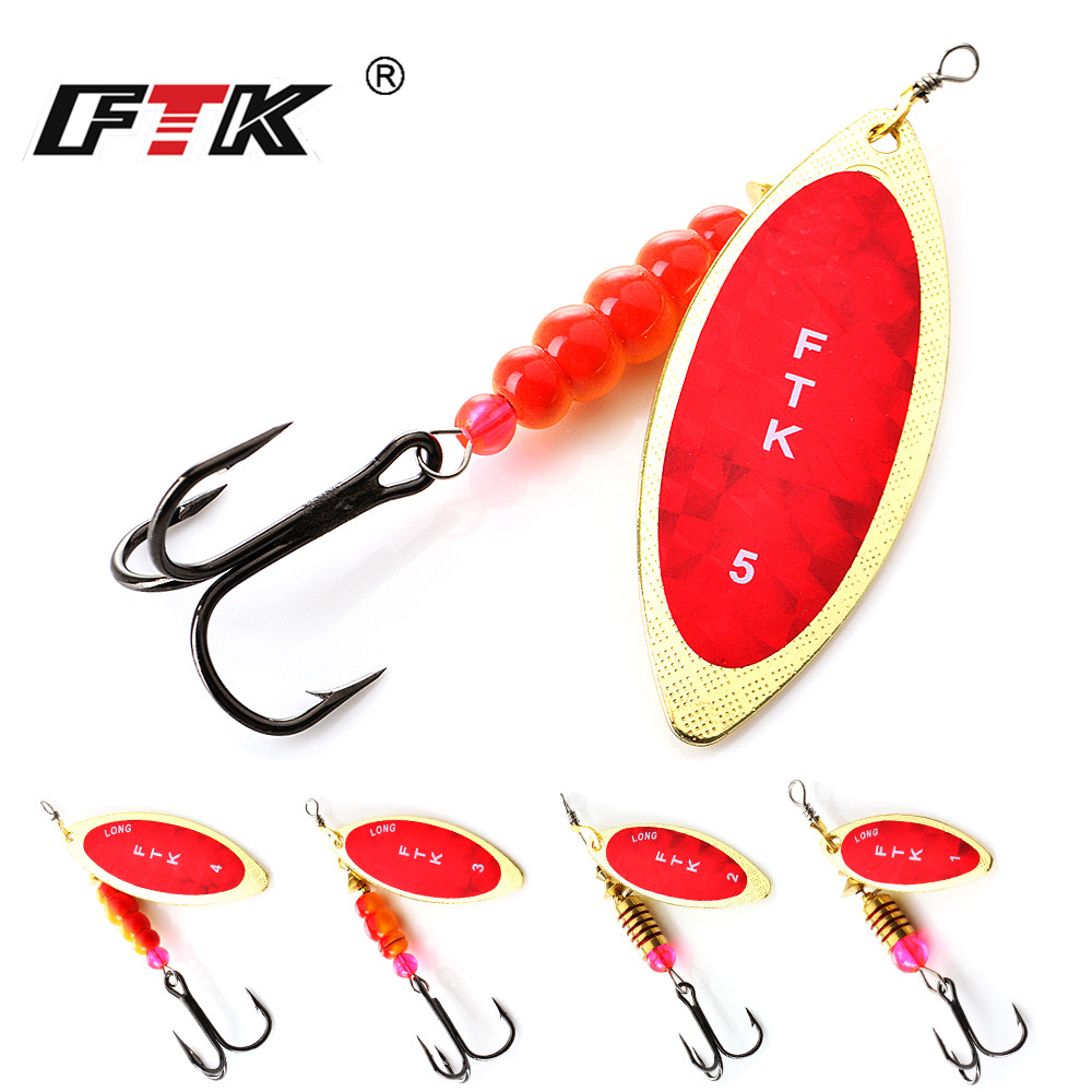 Fishing Hook Treble - FTK Spinner เหยื่อ4G/7G/12G/18G/30G ช้อนเหยื่อ Pike โลหะ