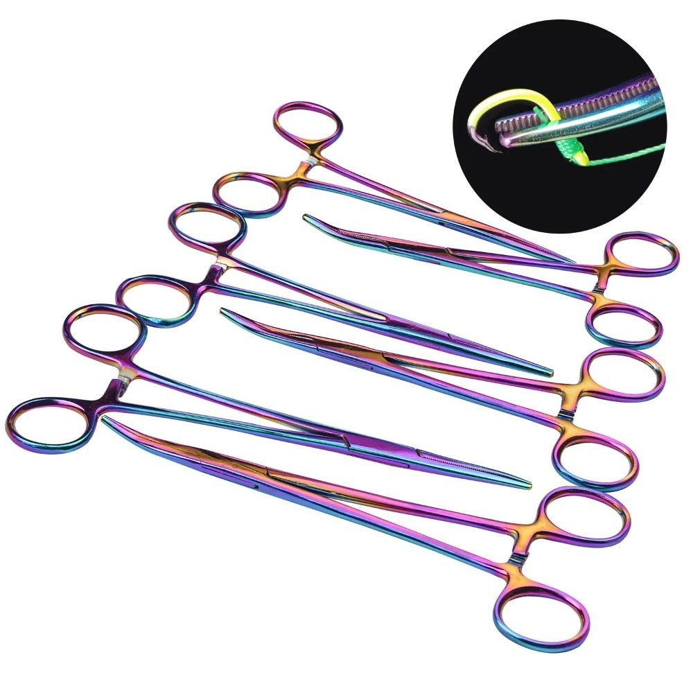 Fishing Hook Stainless Steel - คีมตกปลาแบบหยักพรีเมียม - ที่ถอดตะขอสแตนเลสและเครื่องมือดูแลสัตว์เลี้ยงอเนกประสงค์สำหรับขนหู