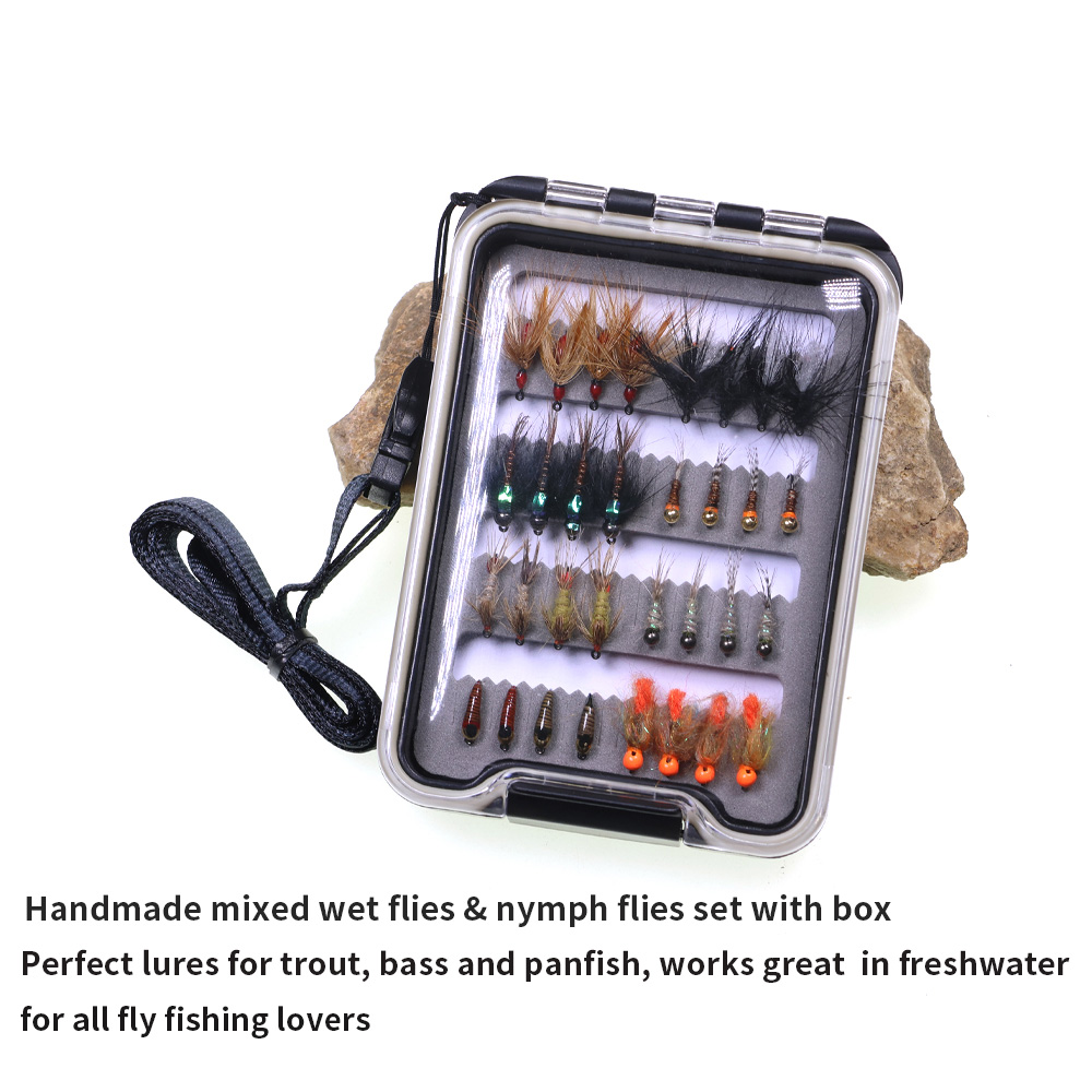 ชุดเหยื่อตกปลาแบบนิมฟ์ 32 ชิ้น - Fishing Hook Barbless บทวิจารณ์และราคา