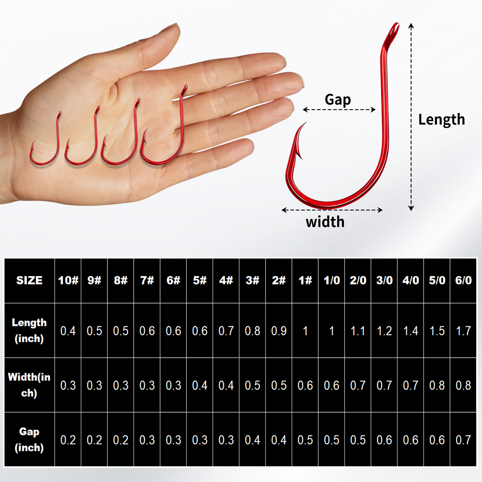 9 กม. 100 ชิ้นตะขอปลาหมึกยักษ์ - Fishing Hook Circle บทวิจารณ์และราคา