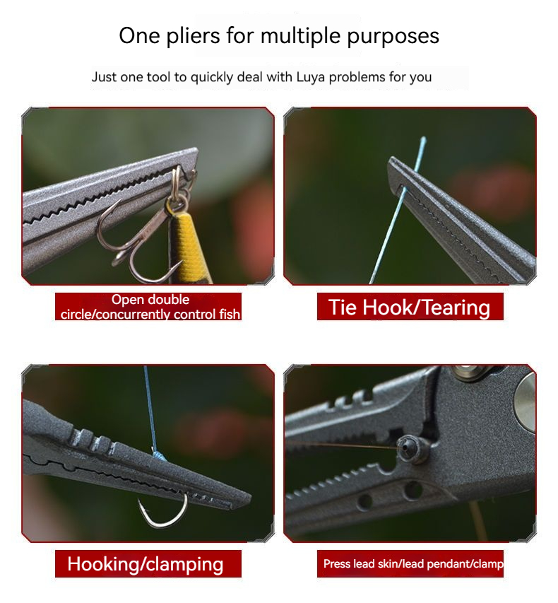 Luya คีมตัดอเนกประสงค์มีความแม - Fishing Hook Sharpener บทวิจารณ์และราคา