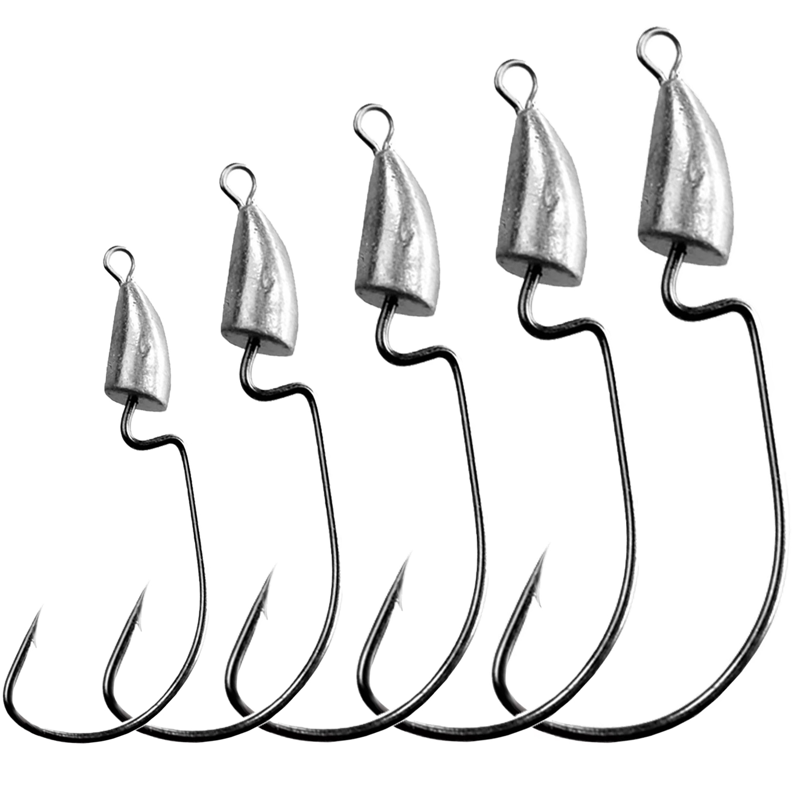 THKFISH 10pcs Crank JIG HEAD H - Fishing Hook Weedless บทวิจารณ์และราคา