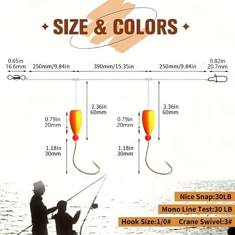 3pcs Pompano Rigs Surf Fishing - Fishing Hook Circle บทวิจารณ์และราคา