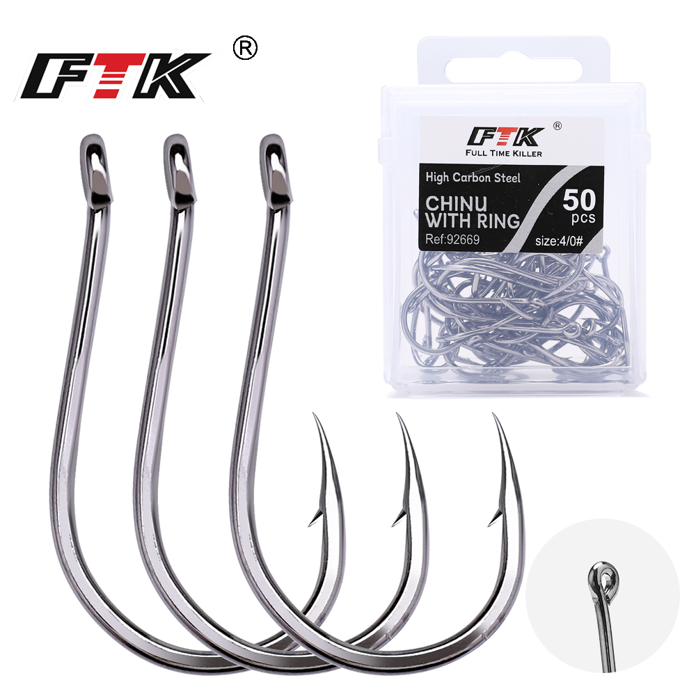 เบ็ดตกปลา FTK CHINU แบบมีห่วง  - Fishing Hook Offset บทวิจารณ์และราคา