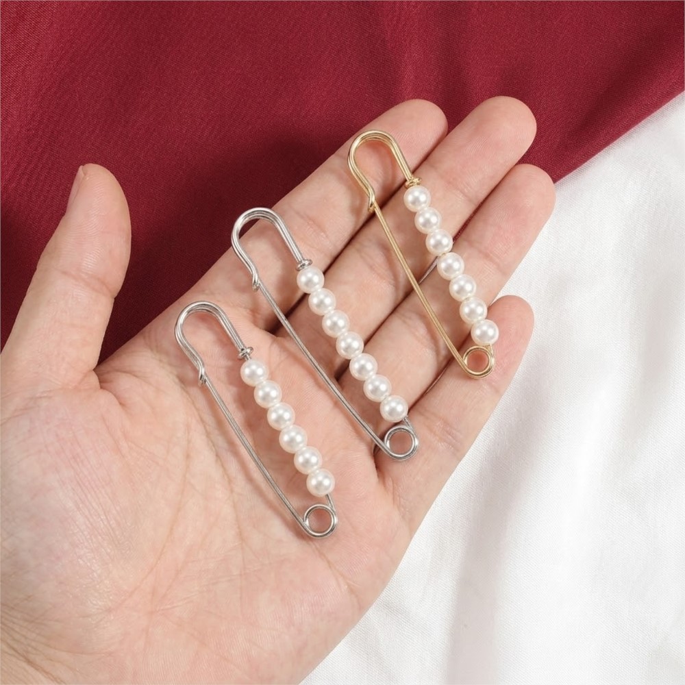 เข็มกลัดตกแต่งมุกเทียมขนาดใหญ่ - Fishing Hook Size บทวิจารณ์และราคา