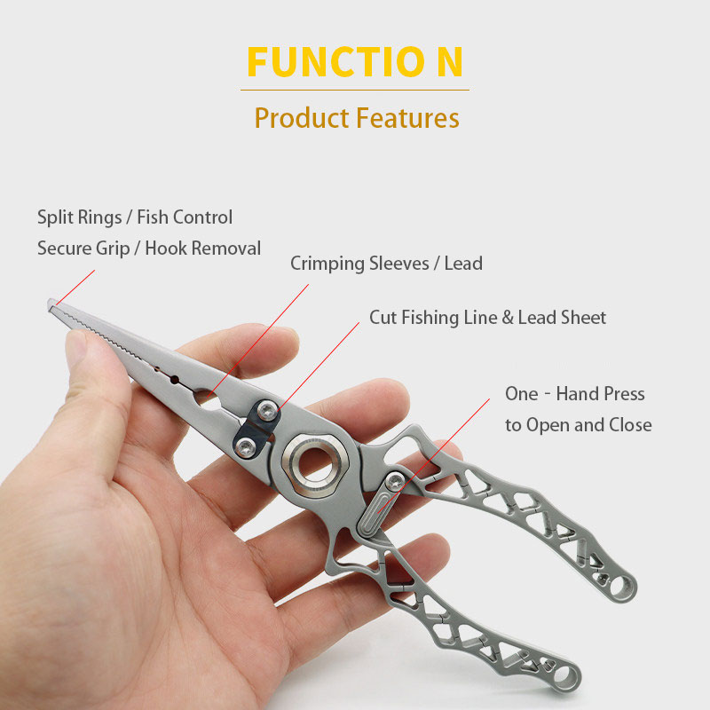คีมตกปลาแบบพกพาทำจากสแตนเลสอเน - Fishing Hook Stainless Steel บทวิจารณ์และราคา