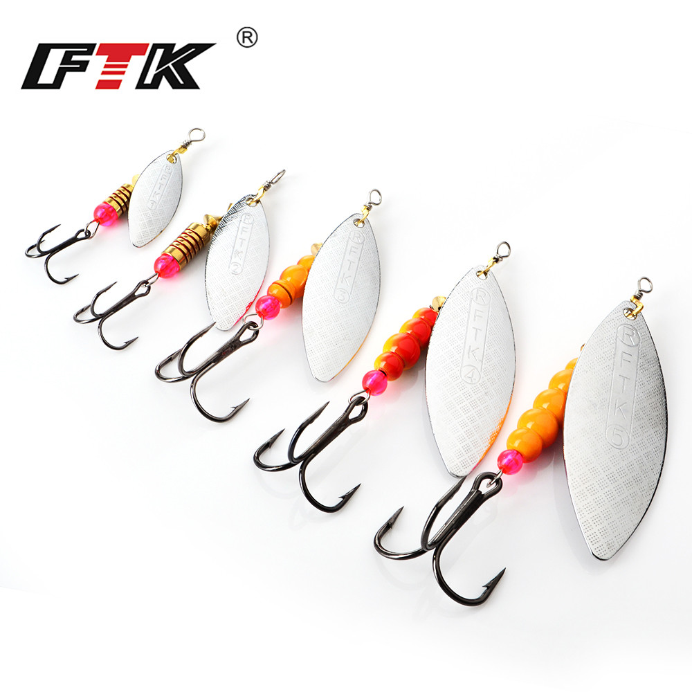 FTK Spinner เหยื่อ4G/7G/12G/18 - Fishing Hook Treble บทวิจารณ์และราคา