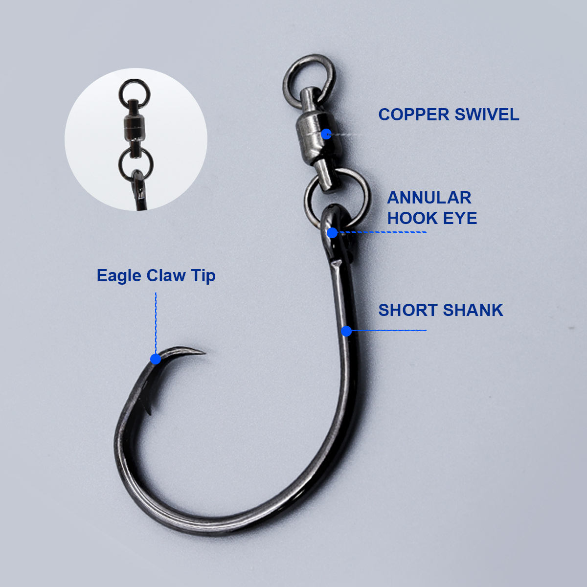 ZYZHE 3/6/9 ชิ้น ตะขอเกี่ยววงก - Fishing Hook Circle บทวิจารณ์และราคา