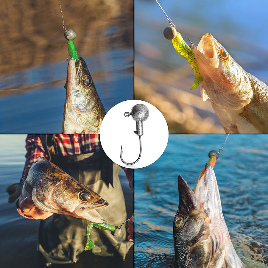 ตะขอจิ๊กเฮด WODJYJ ขนาด 1 กรัม - Fishing Hook Offset บทวิจารณ์และราคา