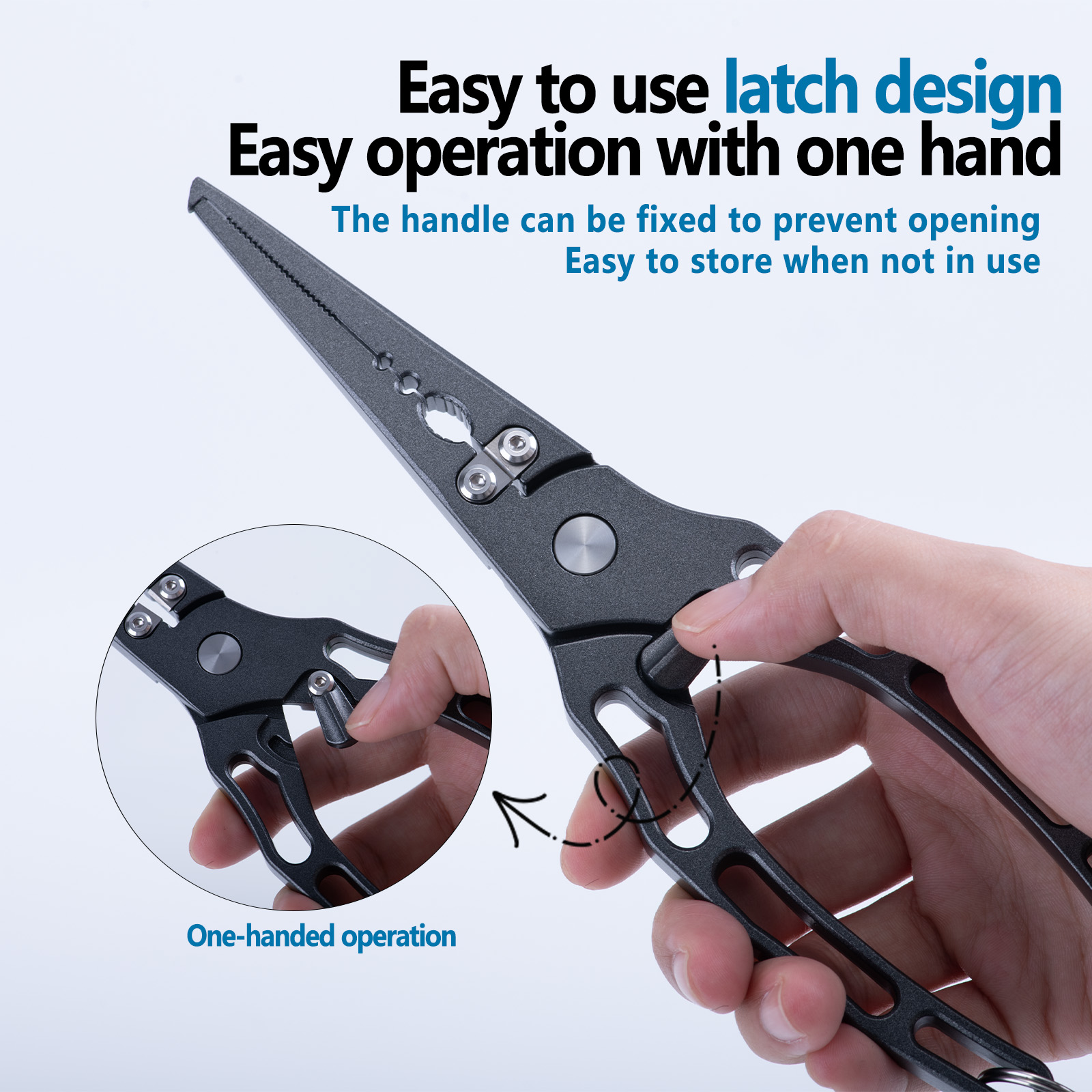 ชุดคีมตกปลาและที่จับปลาแบบคอมโ - Fishing Hook Sharpener บทวิจารณ์และราคา