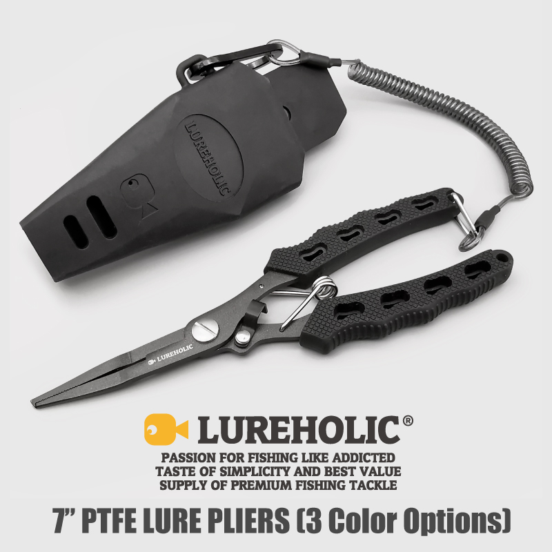 Lureholic 7 ”คีมตกปลาเคลือบ PT - Fishing Hook Sharpener บทวิจารณ์และราคา