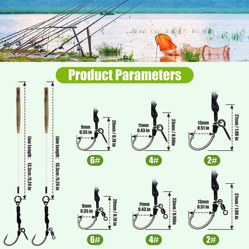 ชุดอุปกรณ์ตกปลาแบบ Ronnie rig  - Fishing Hook Assortment บทวิจารณ์และราคา